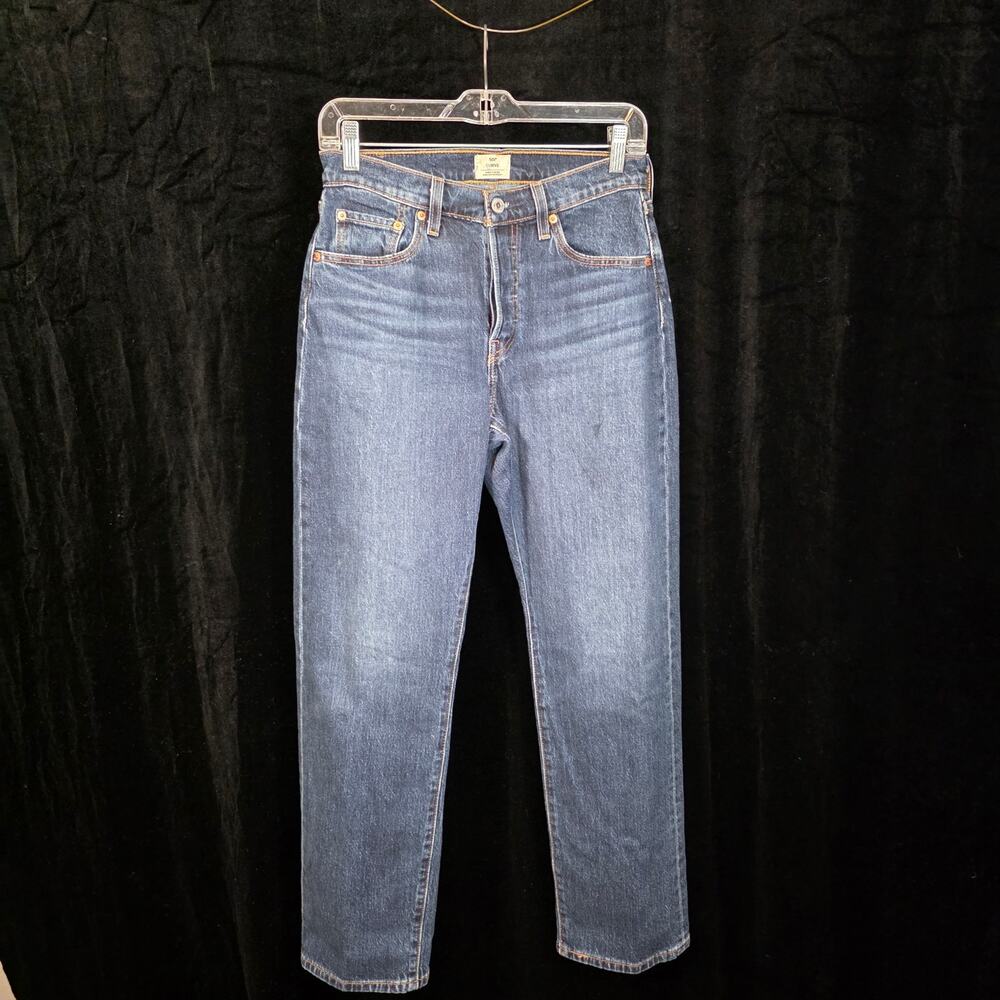 Levi's 501C Curve Medium Wash Denim Blue Jeans Womens W28 x L30 Button Fly EUC